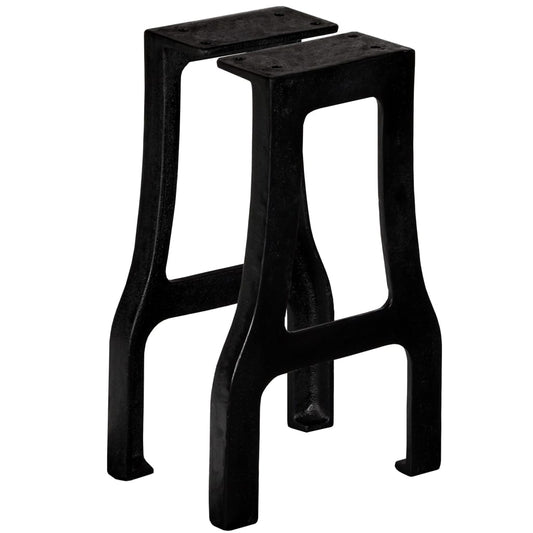A-Frame Cast Iron Bench Legs 2 pcs – Durable Black Metal Supports