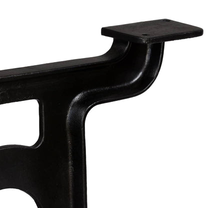 Durable Cast Iron Y-Frame Dining Table Legs, Set of 2
