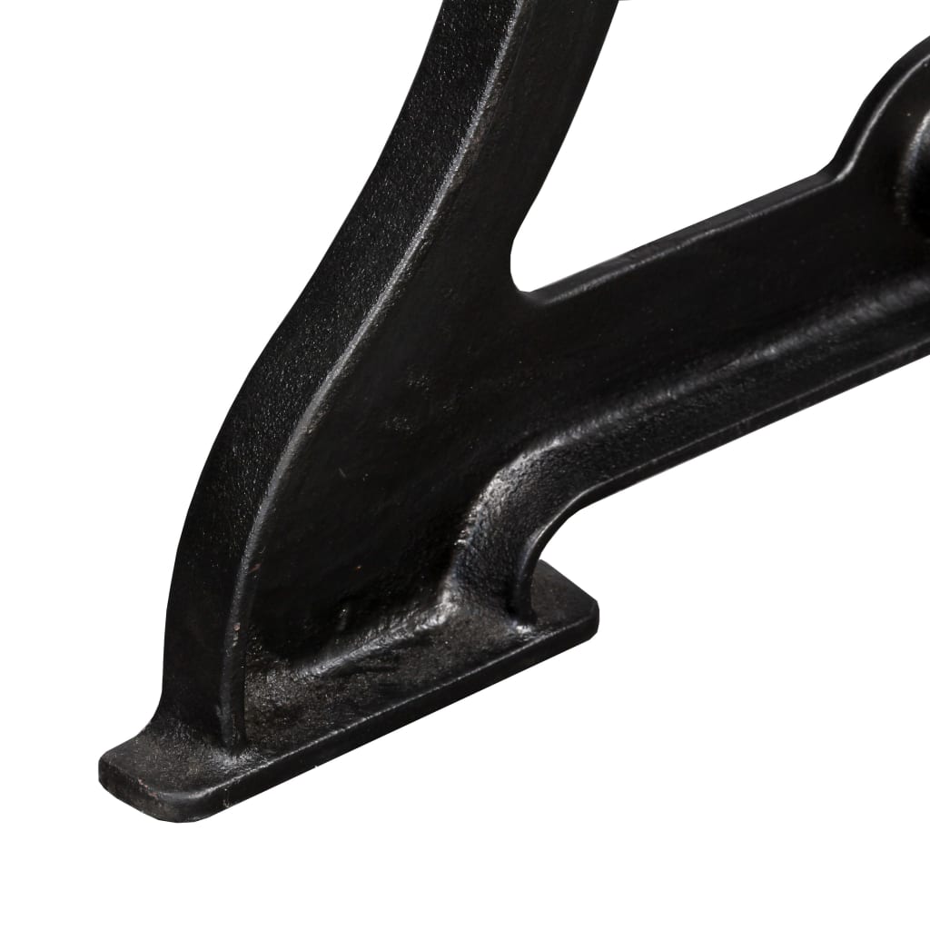 Durable Cast Iron Y-Frame Dining Table Legs, Set of 2