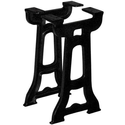 Cast Iron Y-Frame Bench Legs 2 Pcs - Durable & Stylish Support