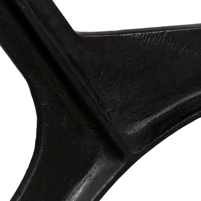 Sturdy Cast Iron O-Frame Coffee Table Legs 2 pcs - Black Finish