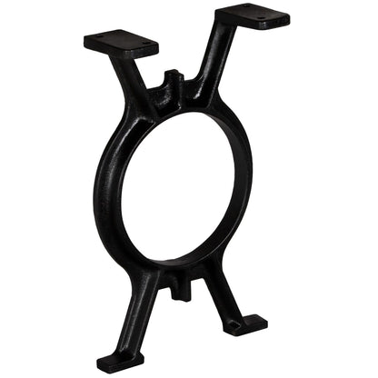Black Cast Iron O-Frame Bench Legs Set - 2 Pcs