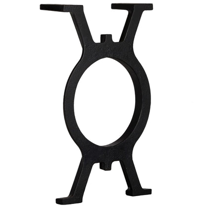 Black Cast Iron O-Frame Bench Legs Set - 2 Pcs