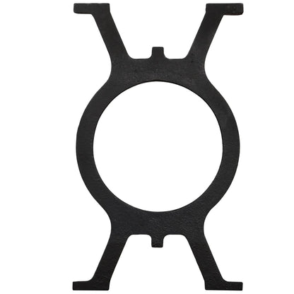 Black Cast Iron O-Frame Bench Legs Set - 2 Pcs
