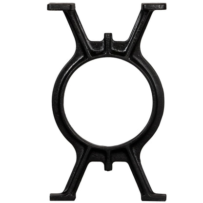 Black Cast Iron O-Frame Bench Legs Set - 2 Pcs