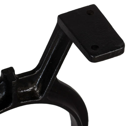 Black Cast Iron O-Frame Bench Legs Set - 2 Pcs