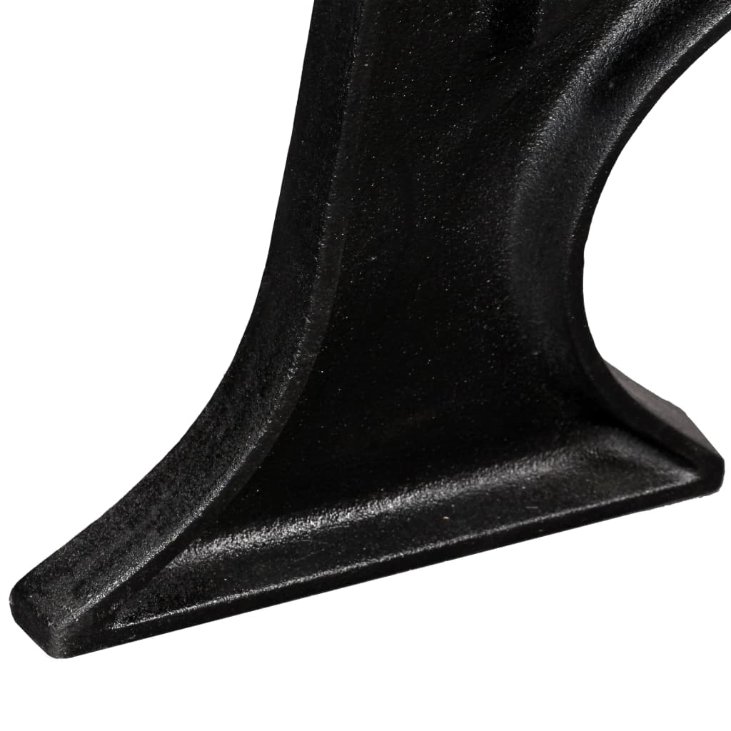 Arched A-Frame Cast Iron Dining Table Legs - 2 Piece Set