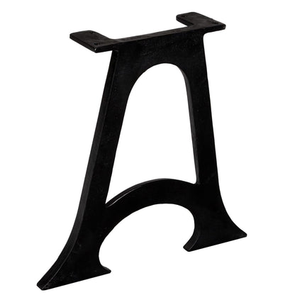 Elegant A-Frame Cast Iron Coffee Table Legs (2 pcs) - Arched Design