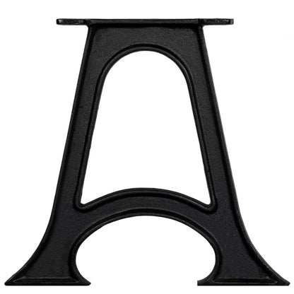 Elegant A-Frame Cast Iron Coffee Table Legs (2 pcs) - Arched Design
