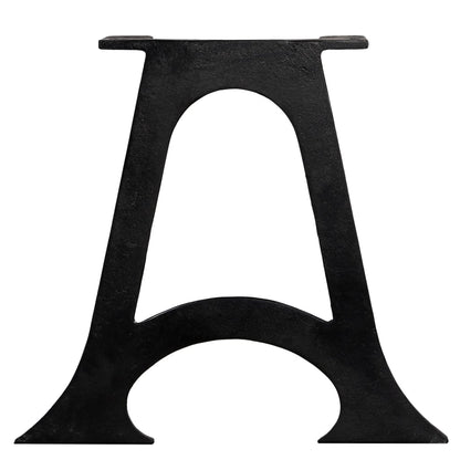Elegant A-Frame Cast Iron Coffee Table Legs (2 pcs) - Arched Design