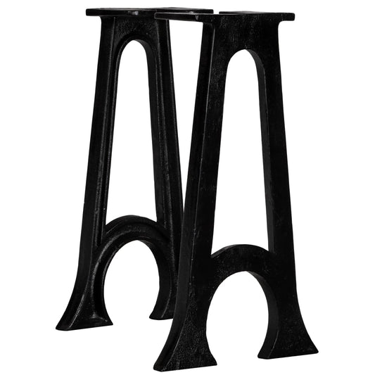 Arched A-Frame Cast Iron Bench Legs 2pcs - Durable & Stylish