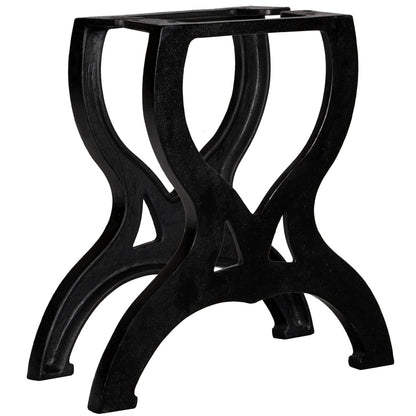 X-Frame Cast Iron Coffee Table Legs, Set of 2 - Durable & Stylish