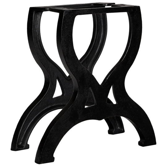 X-Frame Cast Iron Coffee Table Legs, Set of 2 - Durable & Stylish