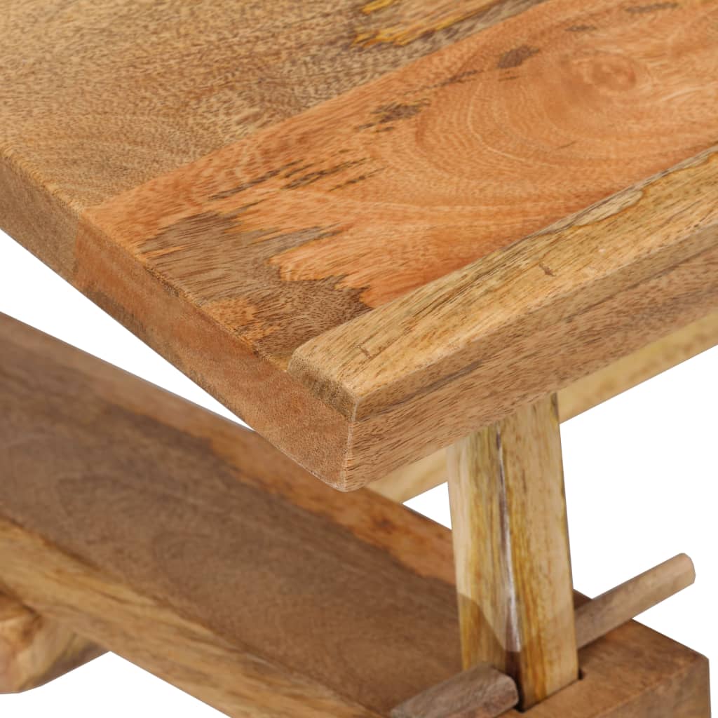Solid Mango Wood Drafting Table 116x50x76 cm - Natural Finish