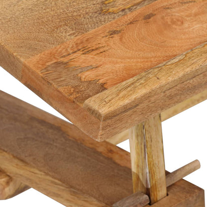 Solid Mango Wood Drafting Table 116x50x76 cm - Natural Finish