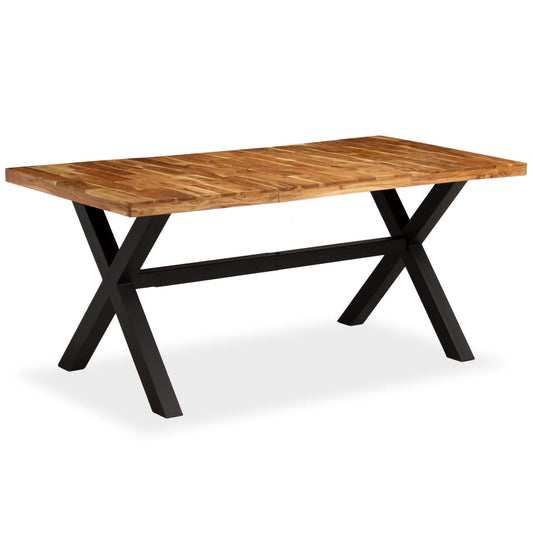 Solid Acacia & Mango Wood Dining Table, 180x90x76 cm