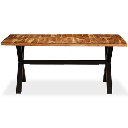 Solid Acacia & Mango Wood Dining Table, 180x90x76 cm