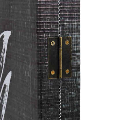 Black & White Feather Room Divider, 200x170 cm, Folding Design
