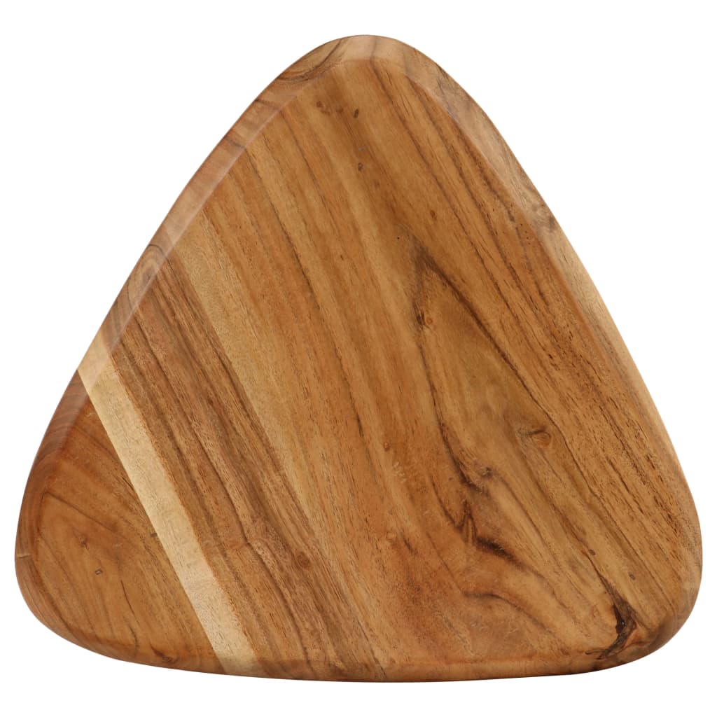 Solid Acacia Wood Bar Stools - Set of 2, Natural Finish