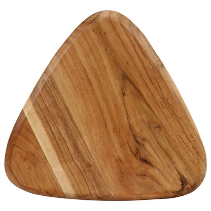 Solid Acacia Wood Bar Stools - Set of 2, Natural Finish