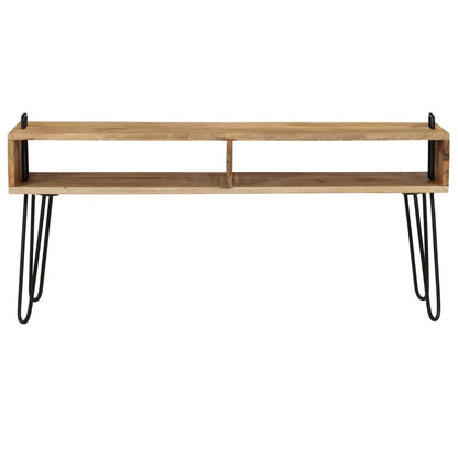 TV Stand Solid Mango Wood 110x35x45 cm