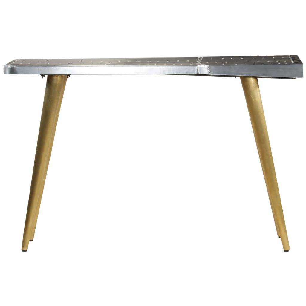 Vintage Aviator Writing Desk - Aircraft Style, 120x60x76 cm, Aluminum