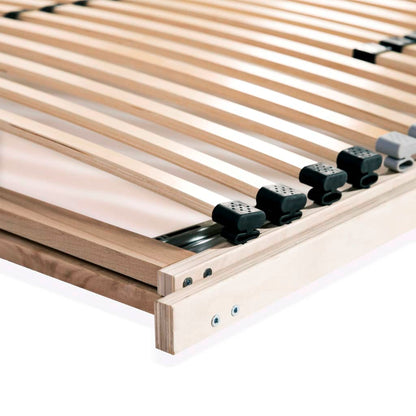 Premium 28-Slat Beech Bed Base, 7 Zones, 120x200 cm