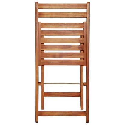 Outdoor Bistro Chairs 2 pcs Solid Acacia Wood