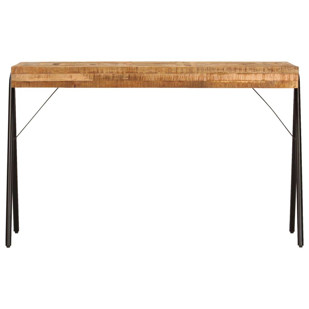 Solid Mango Wood Writing Table - 118x50x75 cm - Natural Finish