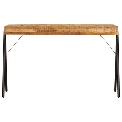 Solid Mango Wood Writing Table - 118x50x75 cm - Natural Finish