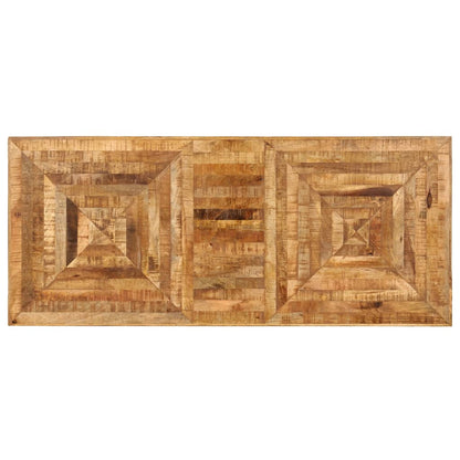 Solid Mango Wood Writing Table - 118x50x75 cm - Natural Finish