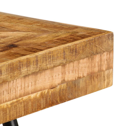 Solid Mango Wood Writing Table - 118x50x75 cm - Natural Finish