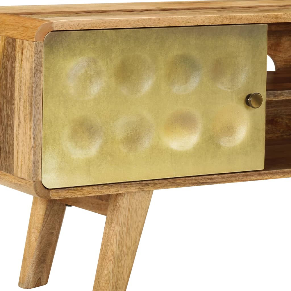 TV Cabinet Solid Mango Wood 120x30x45 cm