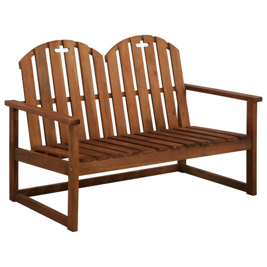 Stylish 110cm Garden Bench in Solid Acacia Wood