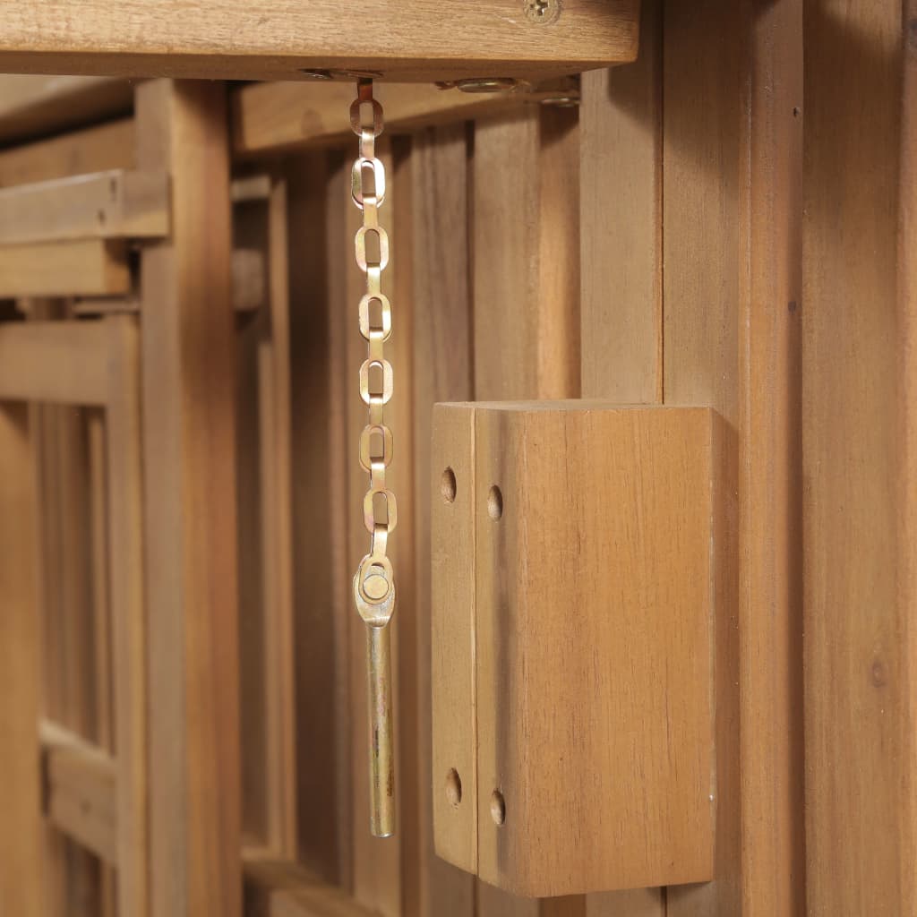 Solid Acacia Wood Folding Sun Lounger - Durable & Stylish