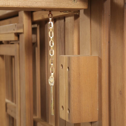 Solid Acacia Wood Folding Sun Lounger - Durable & Stylish