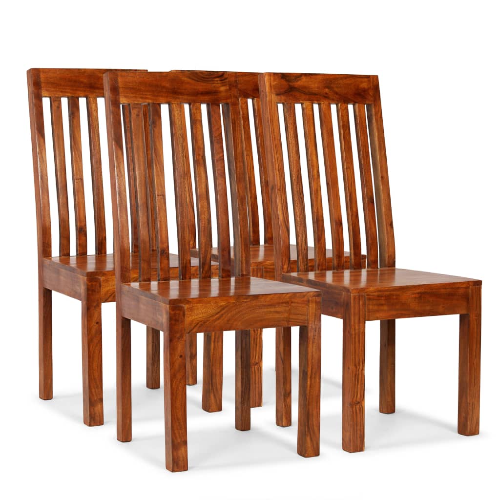 Dining Chairs 6 Pcs Solid Wood Modern