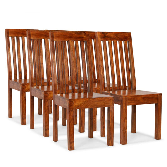 Dining Chairs 6 Pcs Solid Wood Modern