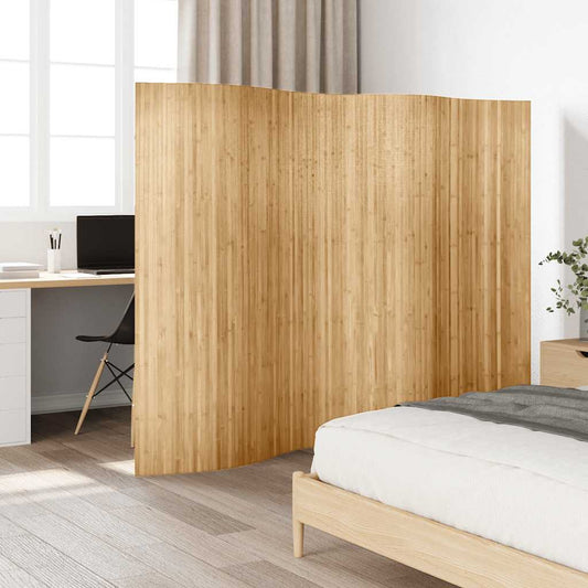 Natural Bamboo Room Divider 250x165 cm | Stylish Privacy Screen