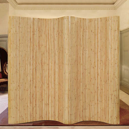Natural Bamboo Room Divider 250x165 cm | Stylish Privacy Screen
