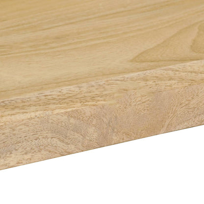 Modern Dining Table, Mango Wood & Steel, 115x55x76 cm