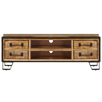 TV Cabinet with Drawers 120x30x40 cm Solid Mango Wood
