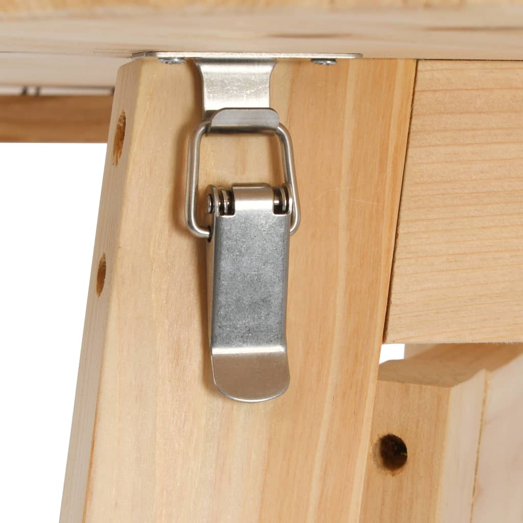 Compact Fir Wood Foldable Bar Table - 78 cm