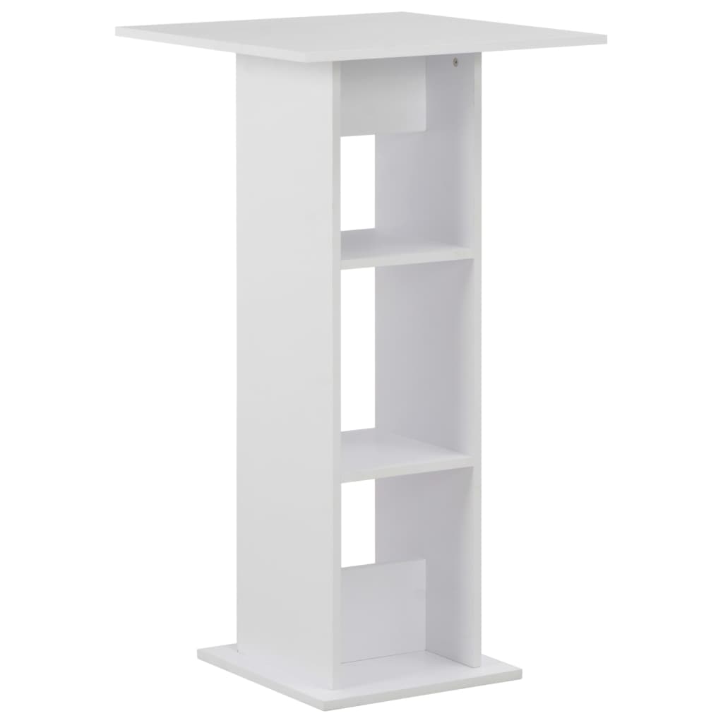 White Bar Table 60x60x110 cm - Sleek & Modern Design