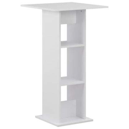 White Bar Table 60x60x110 cm - Sleek & Modern Design