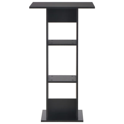 Sleek Black Bar Table 60x60x110 cm - Elegant and Durable Design