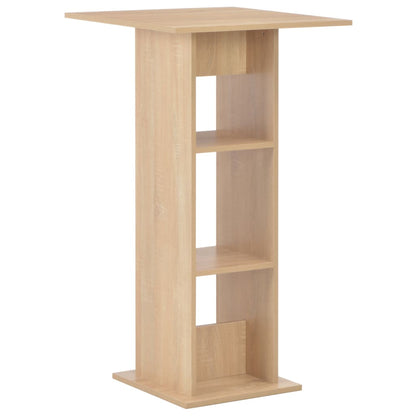 Elegant Oak Bar Table - 60x60x110 cm - Stylish & Sturdy Design