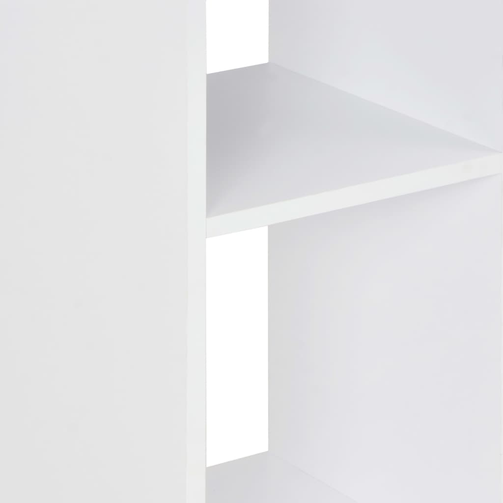 White & Concrete Bar Table - Sleek 60x60x110 cm Design