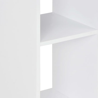 White & Concrete Bar Table - Sleek 60x60x110 cm Design