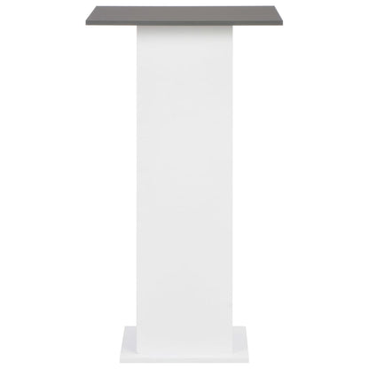 White & Anthracite Grey Bar Table 60x60x110 cm - Stylish Design